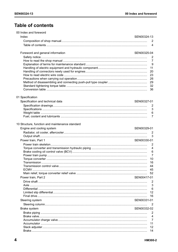 Komatsu HM300-2 Dump Truck Workshop Manual SN 2001 and UP - Image 8