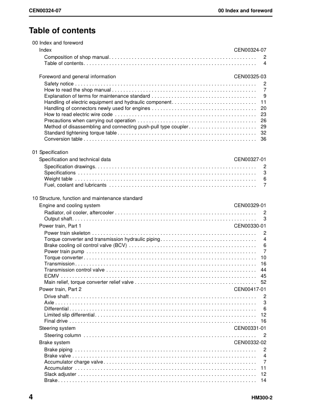 Komatsu HM300-2 Dump Truck Workshop Manual SN A11001 and UP - Image 8