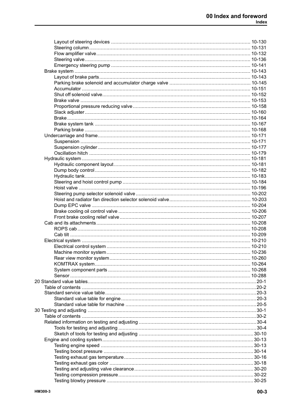 Komatsu HM300-3 Dump Truck Workshop Manual SN 3001 and UP - Image 8