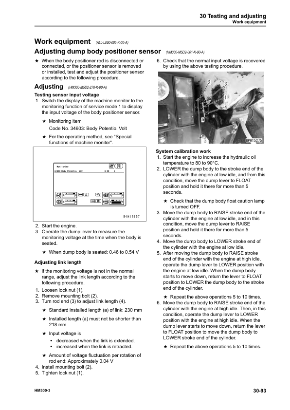 Komatsu HM300-3 Dump Truck Workshop Manual SN 3001 and UP - Image 18