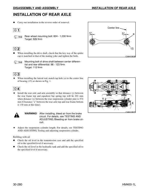 Komatsu HM400-1L Dump Truck Workshop Manual SN A10001 and UP - Image 16