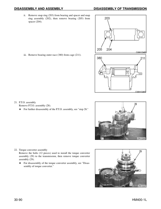 Komatsu HM400-1L Dump Truck Workshop Manual SN A10001 and UP - Image 13