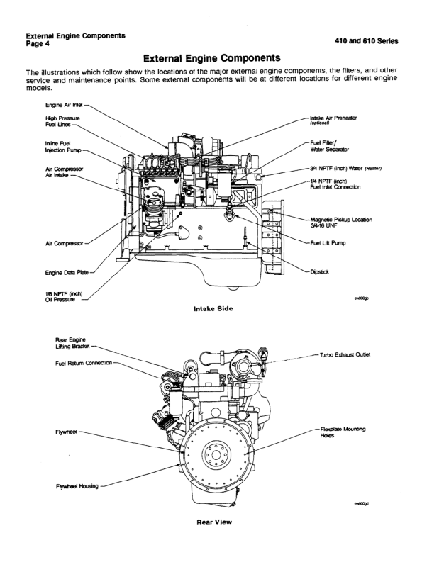 Komatsu KDC 410 610 Series Diesel Engine Specification Manual - Image 3