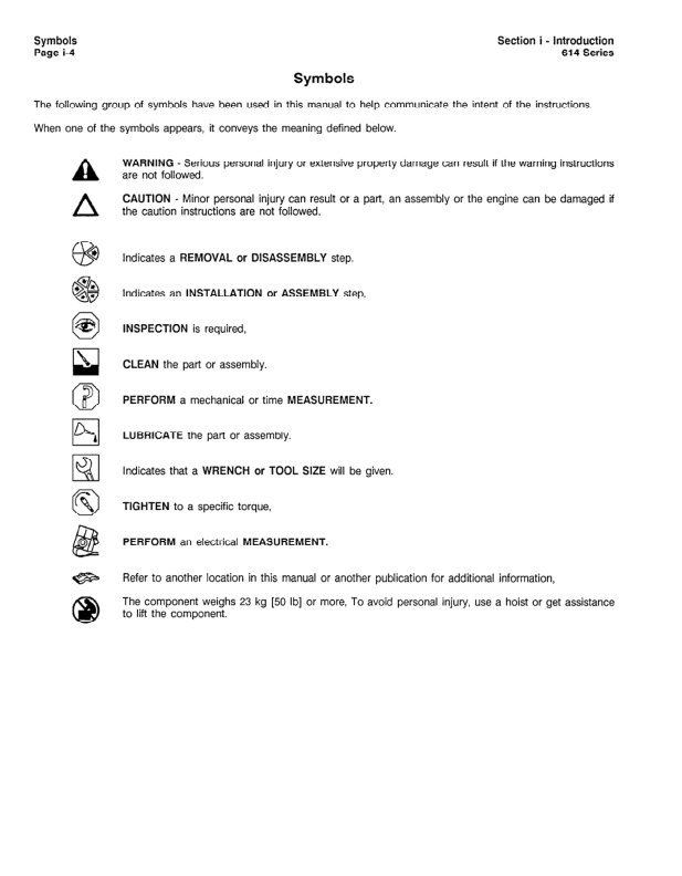 Komatsu KDC 614 Series Diesel Repair Manual 1991 Series CEBM614AR0 - Image 3