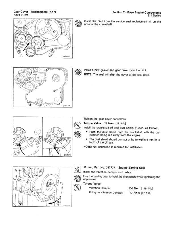 Komatsu KDC 614 Series Diesel Repair Manual 1991 Series CEBM614TR1 - Image 17