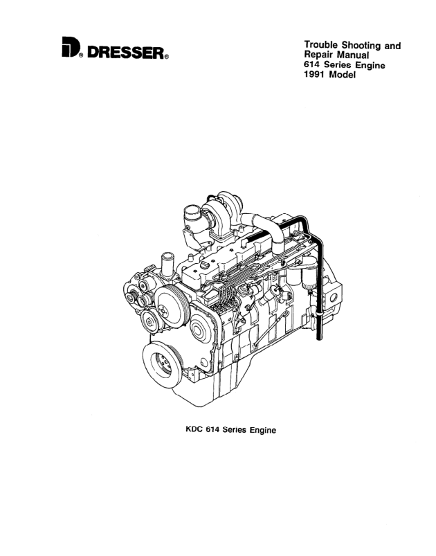 Komatsu KDC 614 Series Diesel Repair Manual 1991 Series CEBM614TR1 - Image 6