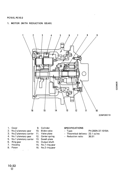 Komatsu PC05-6 PC07-1 PC10-6 PC15-2 Excavator Workshop Manual SN 11301 10001 10501 and UP - Image 17