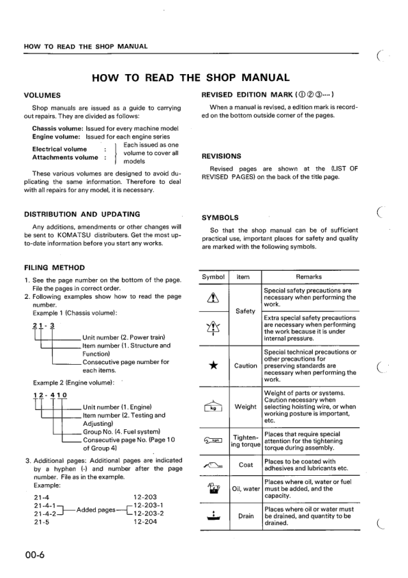 Komatsu PC100-100L-2 PC120-2 Excavator Workshop Manual SN 13001 11001 14001 and UP - Image 11