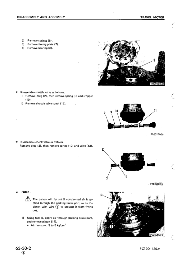 Komatsu PC100-100L-2 PC120-2 Excavator Workshop Manual SN 13001 11001 14001 and UP - Image 15