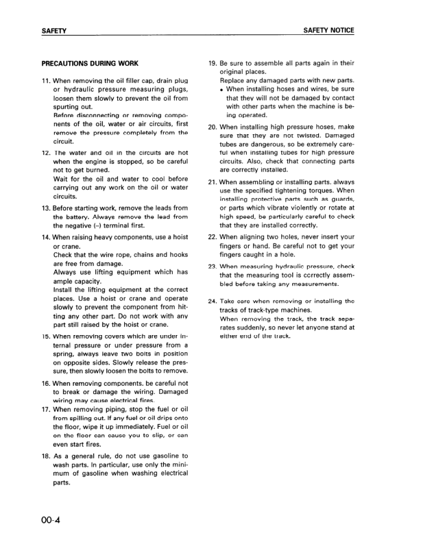 Komatsu PC1000-1 LC-1 SE-1 SP-1 Excavator Workshop Manual SN 10001 and UP - Image 12