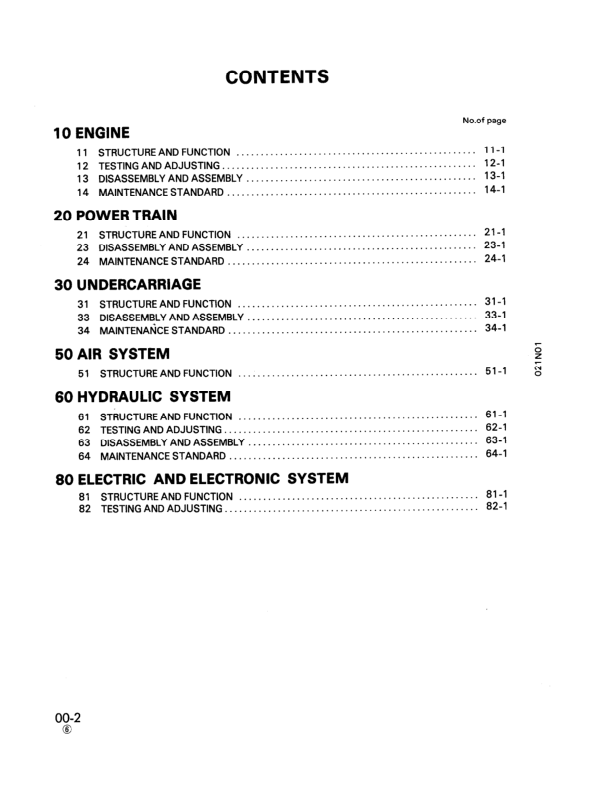 Komatsu PC1000-1 LC-1 SE-1 SP-1 Excavator Workshop Manual SN 10001 and UP - Image 6