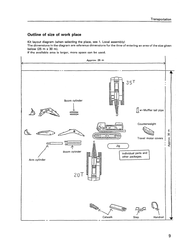 Komatsu PC1100-6 SP-6 LC-6 Excavator Field Assembly Instruction SN 10001 and UP - Image 3