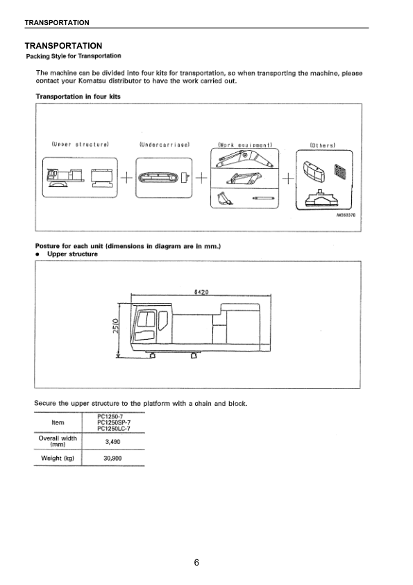 Komatsu PC1250-7 LC-7 SP-7 Excavator Workshop Manual SN 20001 and UP - Image 4