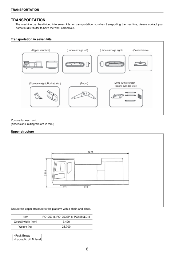 Komatsu PC1250-8 LC-8 SP-8 Excavator Workshop Manual SN 30001 and UP - Image 4