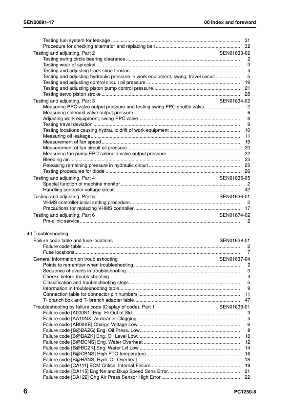Komatsu PC1250-8 SP-8 LC-8 Excavator Workshop Manual SN 30001 and UP - Image 11