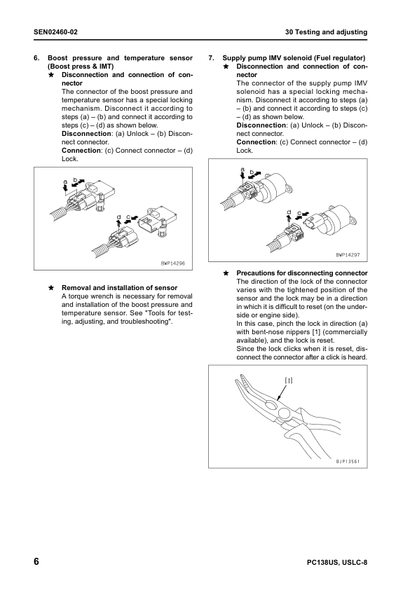 Komatsu PC138US-8 PC130USLC-8 Excavator Workshop Manual SN 20001 and UP - Image 15