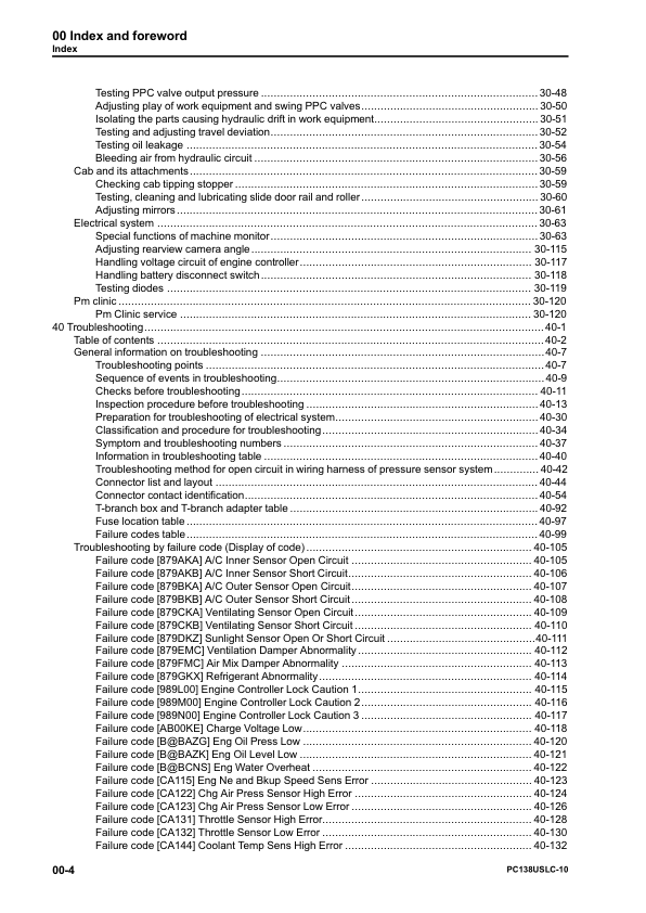 Komatsu PC138USLC-10 Excavator Workshop Manual SN 40001 and UP - Image 9