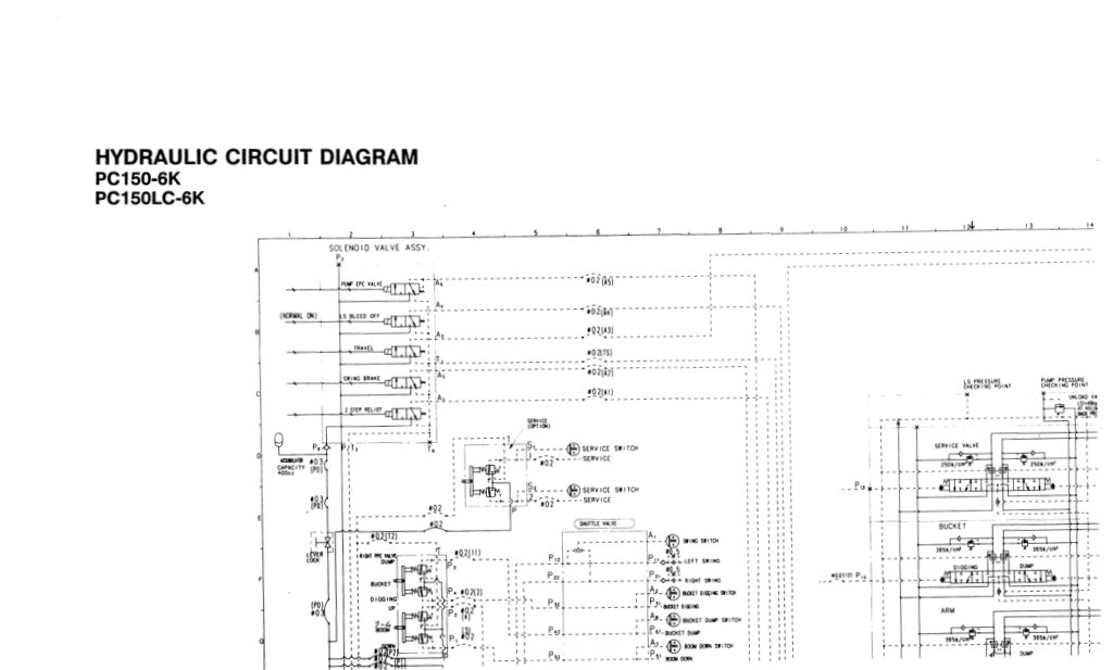 Komatsu PC150-6K PC150LC-6K Excavator Workshop Manual SN K30001 and UP - Image 13