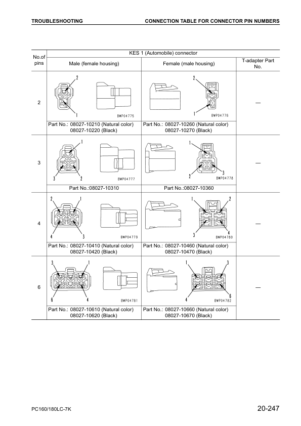 Komatsu PC160LC-7K PC180LC-7K Excavator Workshop Manual SN K40001 and UP - Image 14
