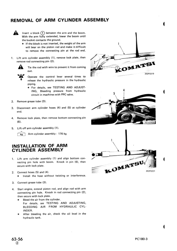 Komatsu PC180LC-3 LLC-3 NLC-3 Excavator Workshop Manual SN 1001 K10001 and UP - Image 8