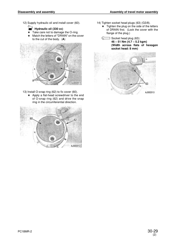 Komatsu PC18MR-2 Excavator Workshop Manual SN 10001 and UP - Image 15
