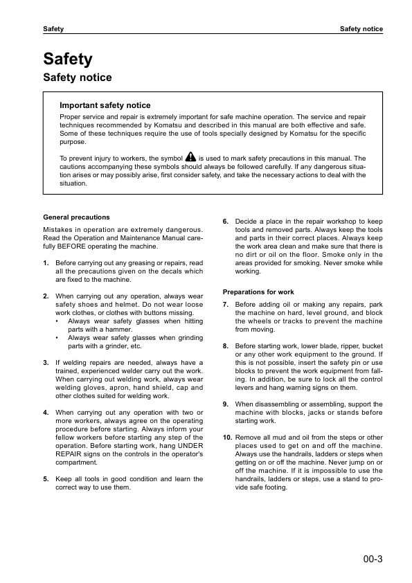 Komatsu PC18MR-2 Excavator Workshop Manual SN 10001 and UP - Image 8