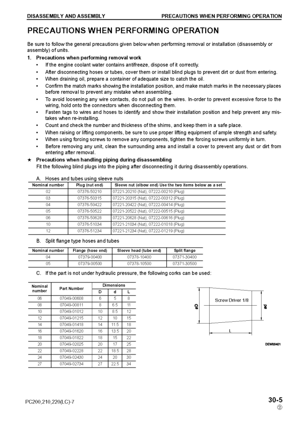 Komatsu PC200 200LC-7 PC210 200LC-7 PC220 220LC-7 Galeo Excavator Workshop Manual - Image 19