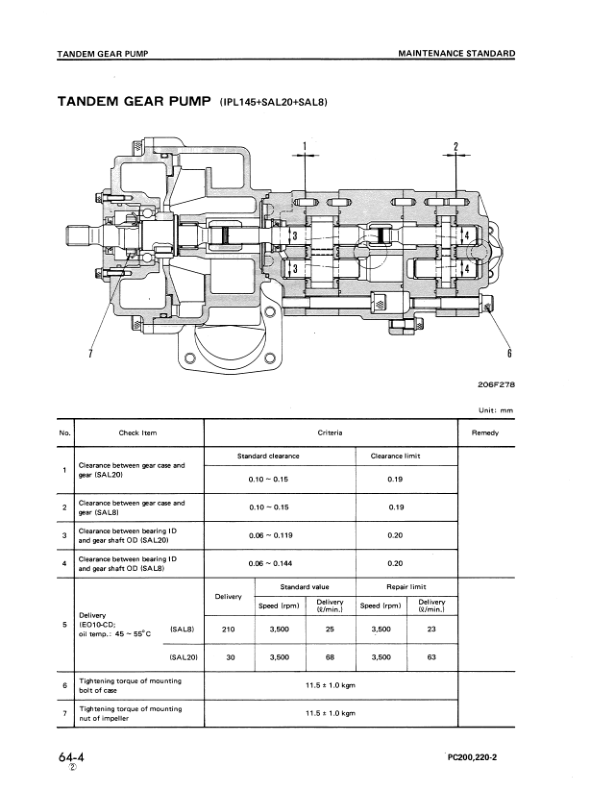 Komatsu PC200 PC200LC-2 PC220 Excavator Workshop Manual SN 15001 11001 and UP - Image 9