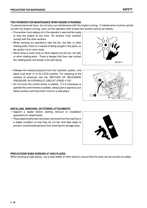Komatsu PC228US-8 PC228USLC-8 Excavator Operation and Maintenance Manual SN 50001 and UP - Image 19