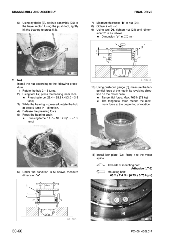 Komatsu PC400-7 PC400LC-7 Excavator Workshop Manual SN 50001 and UP - Image 17