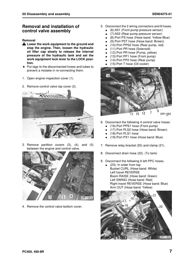 Komatsu PC400-8R PC400LC-8R PC450-8R PC450LC-8R Excavator Workshop Manual SN 75001 and UP - Image 17