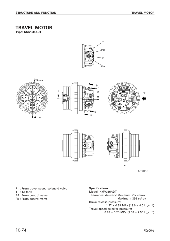 Komatsu PC600LC-6 Excavator Workshop Manual SN 11064 and UP - Image 12