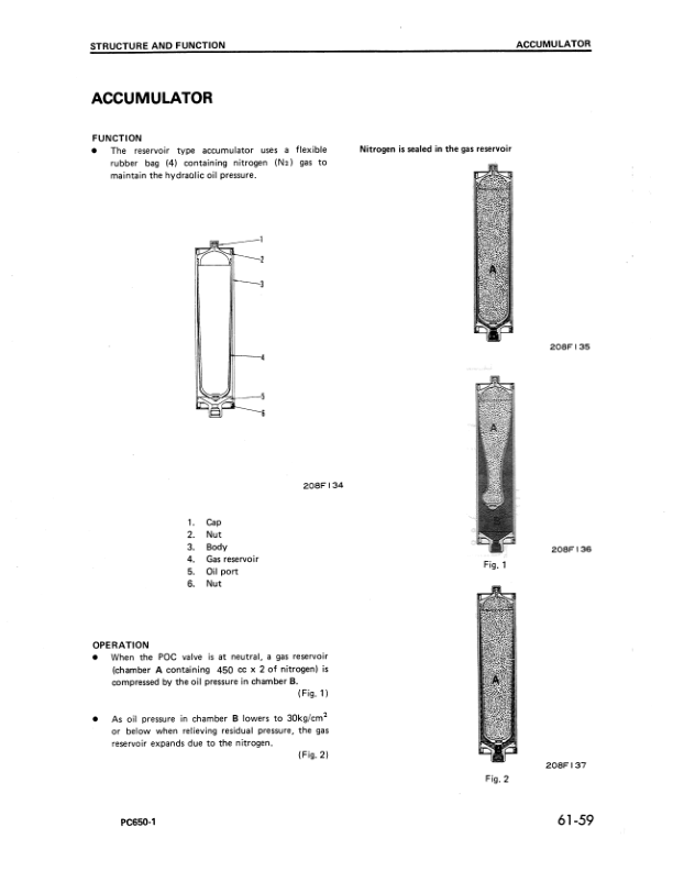 Komatsu PC650-1 Excavator Workshop Manual SN 10007 and UP - Image 7