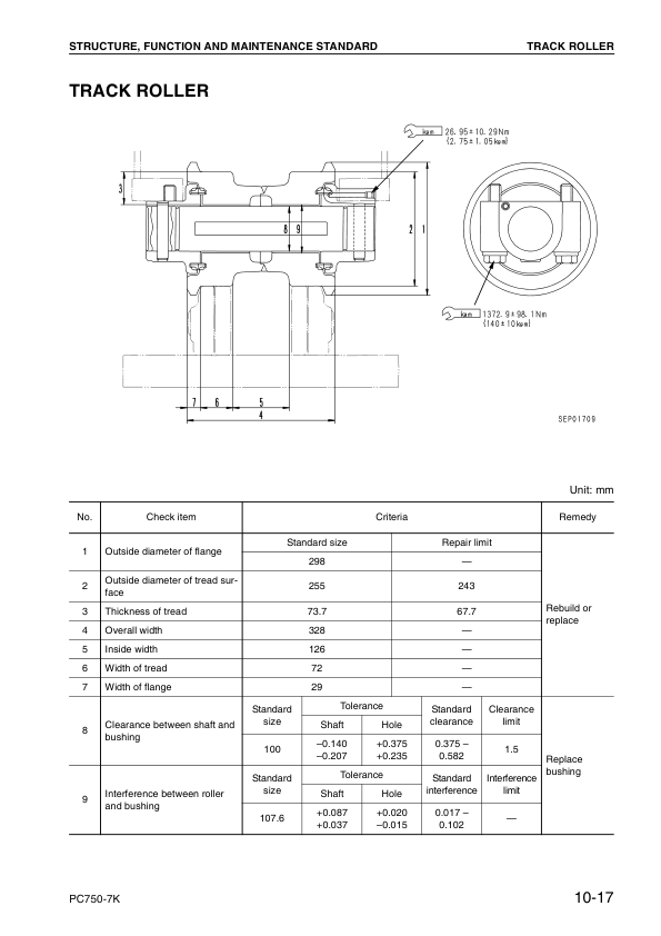 Komatsu PC750SE-7K PC750LC-7K Excavator Workshop Manual SN K40001 and UP Printed Book - Image 16