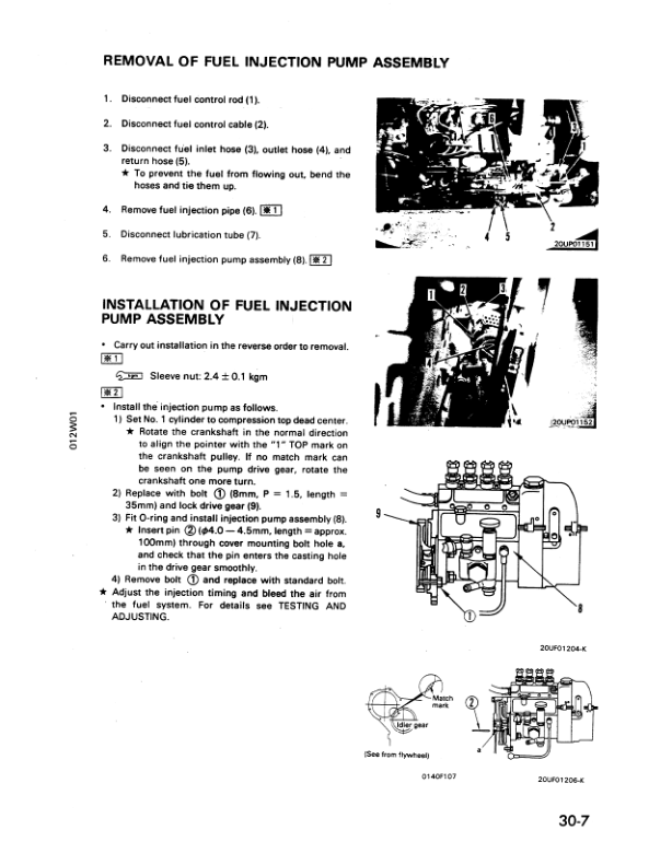 Komatsu PC75UU-1 Excavator Workshop Manual SN 2908 and UP Printed Book - Image 10