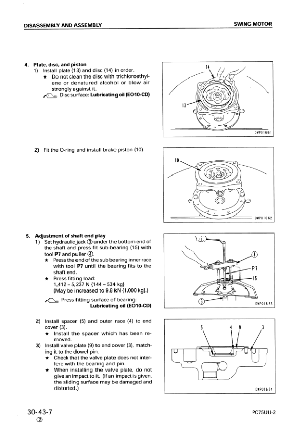 Komatsu PC75UU-2 Excavator Workshop Manual SN 5001 and UP - Image 14