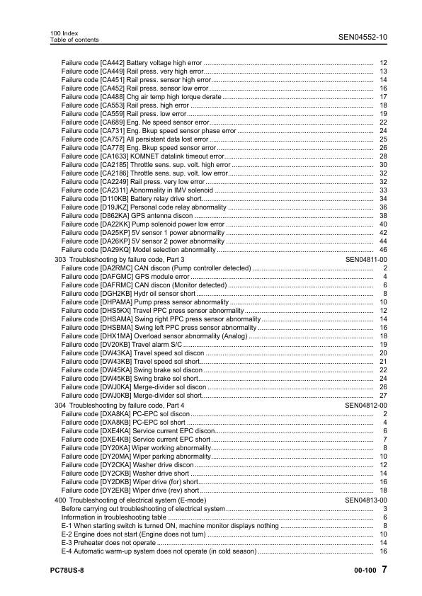 Komatsu PC78US-8 Excavator Workshop Manual SN 15001 and UP Printed Book - Image 11