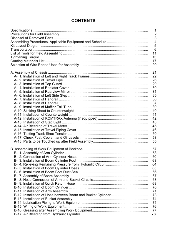 Komatsu PC800 LC SE-8E0 PC850 SE-8E0 Excavator Workshop Manual SN 65001 and UP GEN0010201 - Image 7
