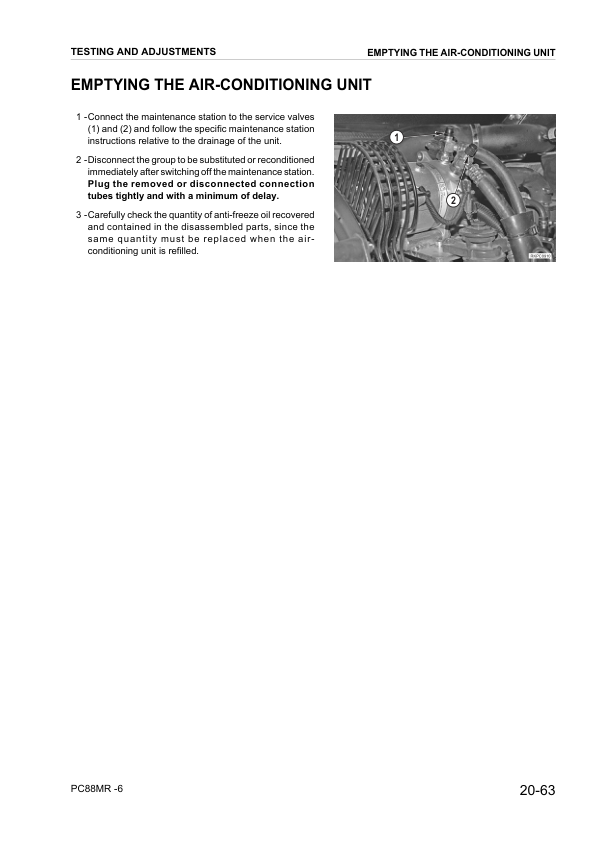 Komatsu PC88MR-6 Excavator Workshop Manual SN F00003 and UP Printed Book - Image 13