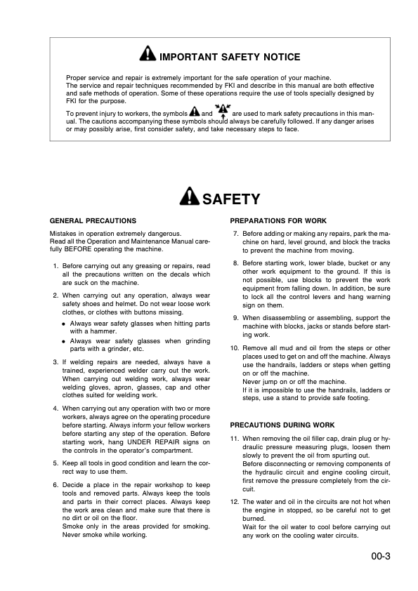 Komatsu PC95-1 Excavator Workshop Manual SN 5000007 and UP Printed Book - Image 8