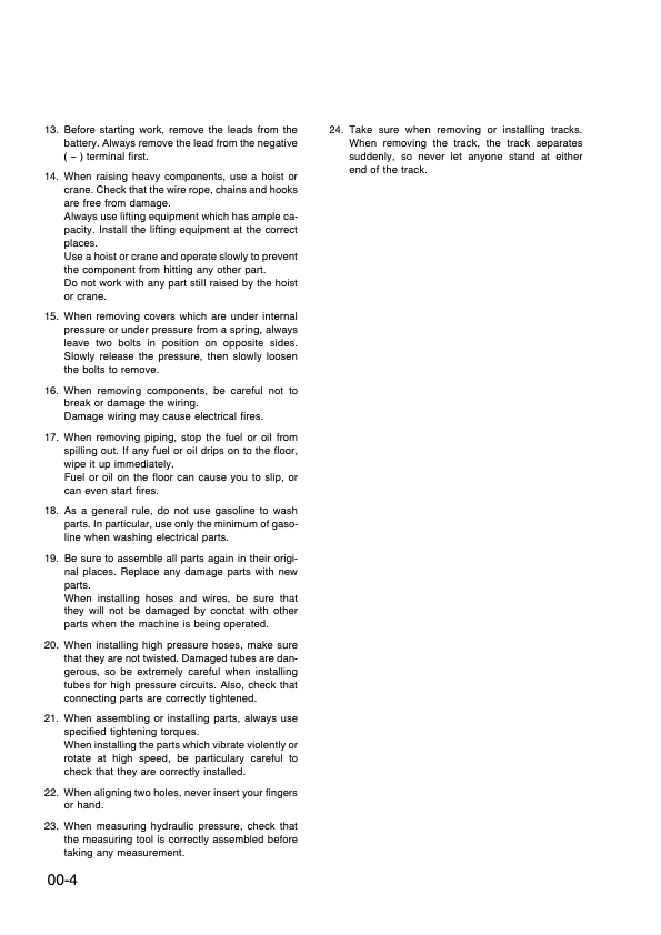 Komatsu PC95-1 Excavator Workshop Manual SN 5000007 and UP Printed Book - Image 9