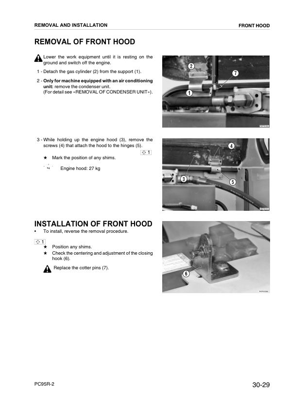 Komatsu PC95R-2 Excavator Workshop Manual SN 21D5210001 21D5220001 and UP - Image 14