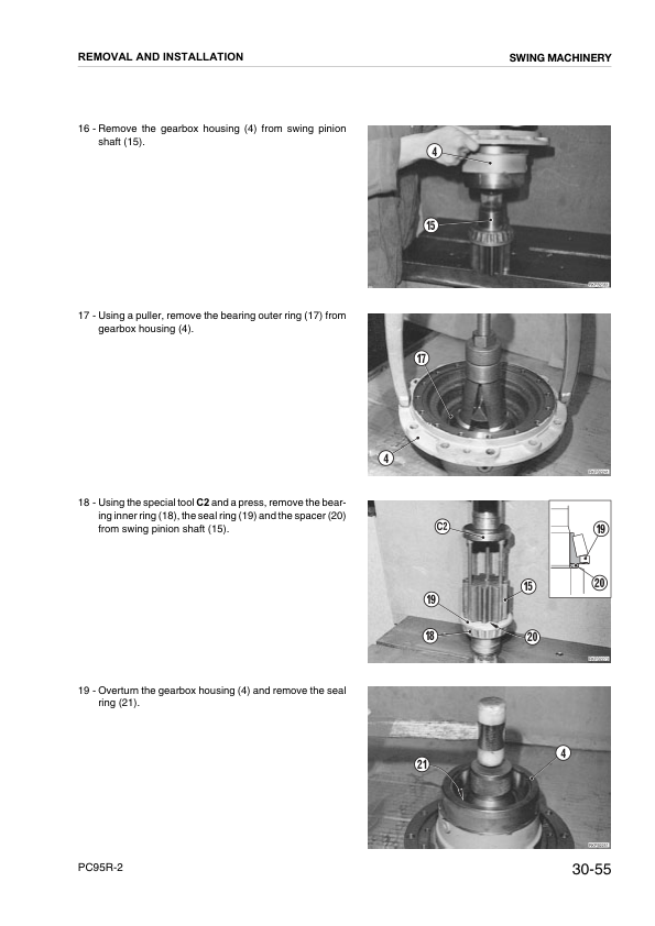 Komatsu PC95R-2 Excavator Workshop Manual SN 21D5210001 21D5220001 and UP - Image 15