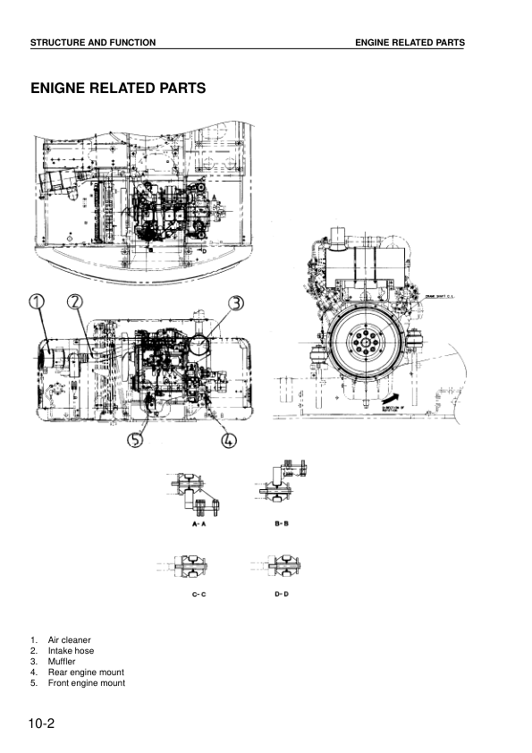 Komatsu PW130ES-6K Wheeled Excavator Workshop Manual UEBM001202 Printed Book - Image 8