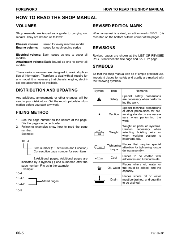 Komatsu PW160-7K Wheeled Excavator Workshop Manual SN K40001 and UP - Image 9