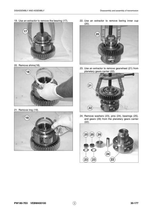 Komatsu PW180-7E0 Wheeled Excavator Workshop Manual SN H55051 and UP Printed Book - Image 11