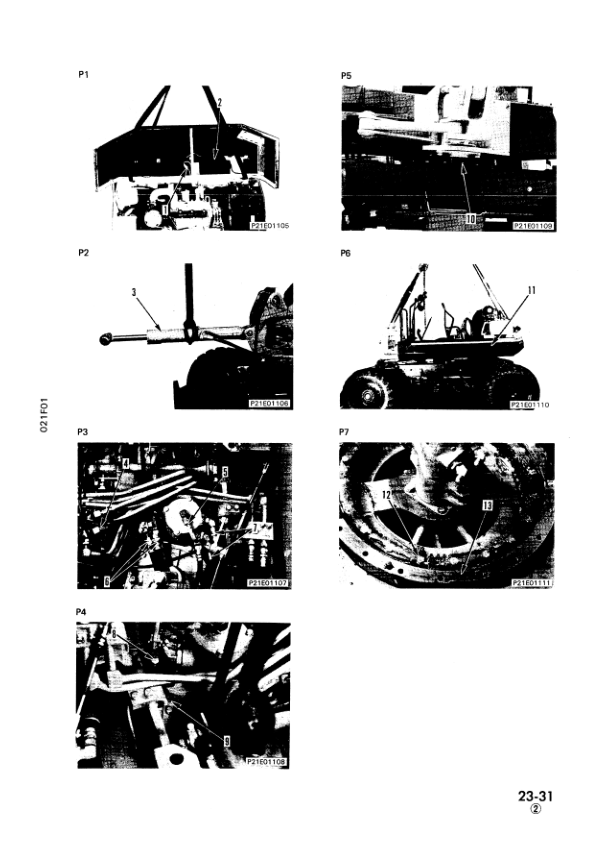 Komatsu PW20-1 PW30-1 Wheeled Excavator Workshop Manual SN 1001 and UP Printed Book - Image 16