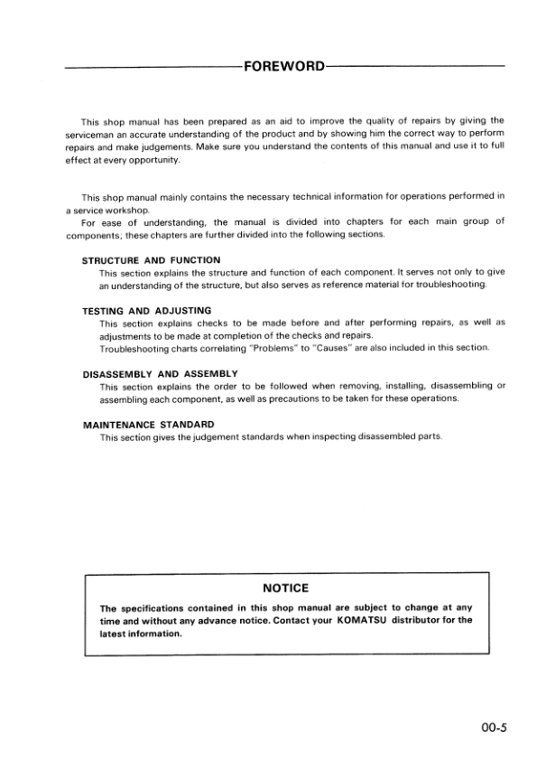 Komatsu PW20-1 PW30-1 Wheeled Excavator Workshop Manual SN 1001 and UP Printed Book - Image 10