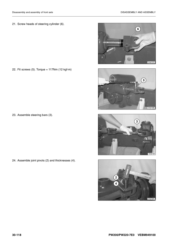 Komatsu PW200-7E0 PW220-7Eo Wheeled Excavator Workshop Manual SN H55051 and UP Printed Book - Image 10