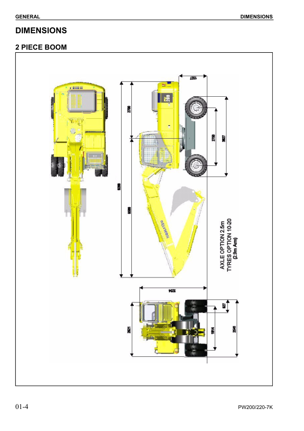 Komatsu PW200-7K PW220-7K Wheeled Excavator Workshop Manual SN K40001 and UP - Image 5
